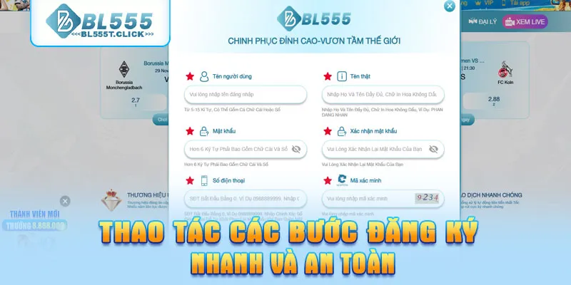 Thao tác các bước đăng ký đại lý BL555 nhanh và an toàn