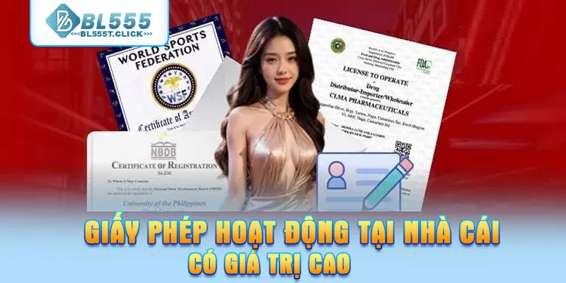 Giấy phép hoạt động tại nhà cái có giá trị cao
